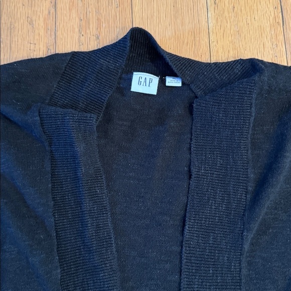 GAP | Black Cardigan Open Front Sweater | size XL - Picture 2 of 5